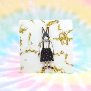 Bunny Rabbit - Girl Enamel Pin Badge NWT